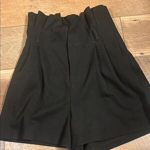 Zara High Waist Black Shorts